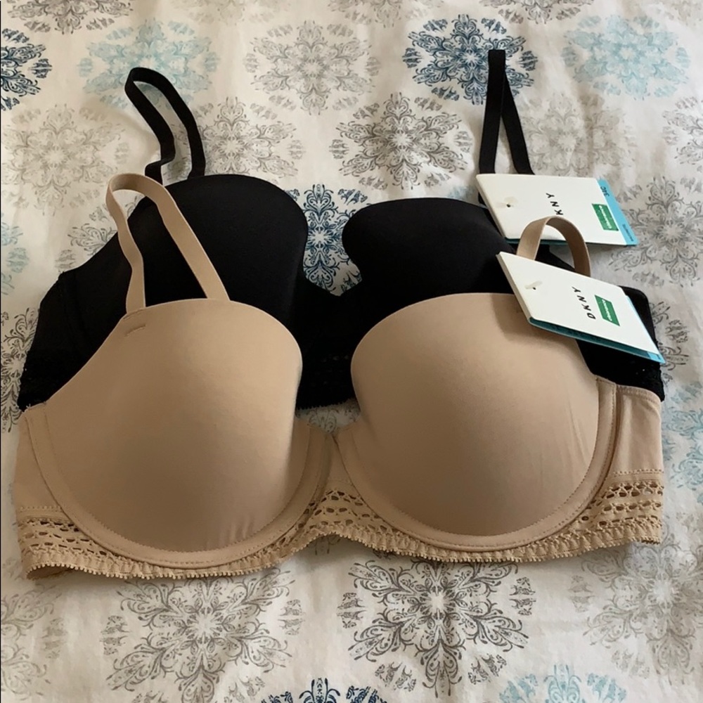 2 DKNY balconette bras NWT